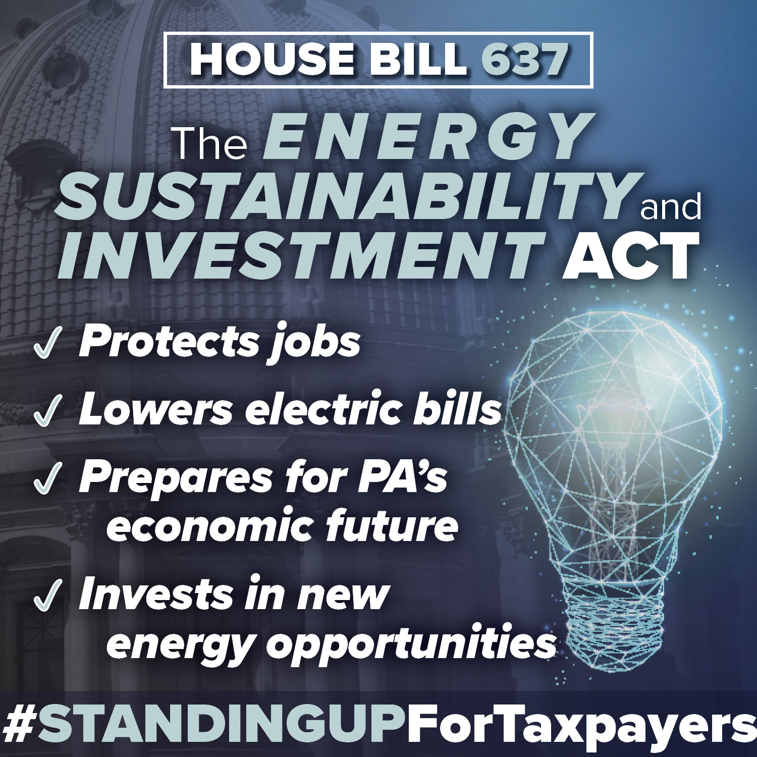 Struzzi Energy Sustainability and Investment Act Advances with Bipartisan Support 