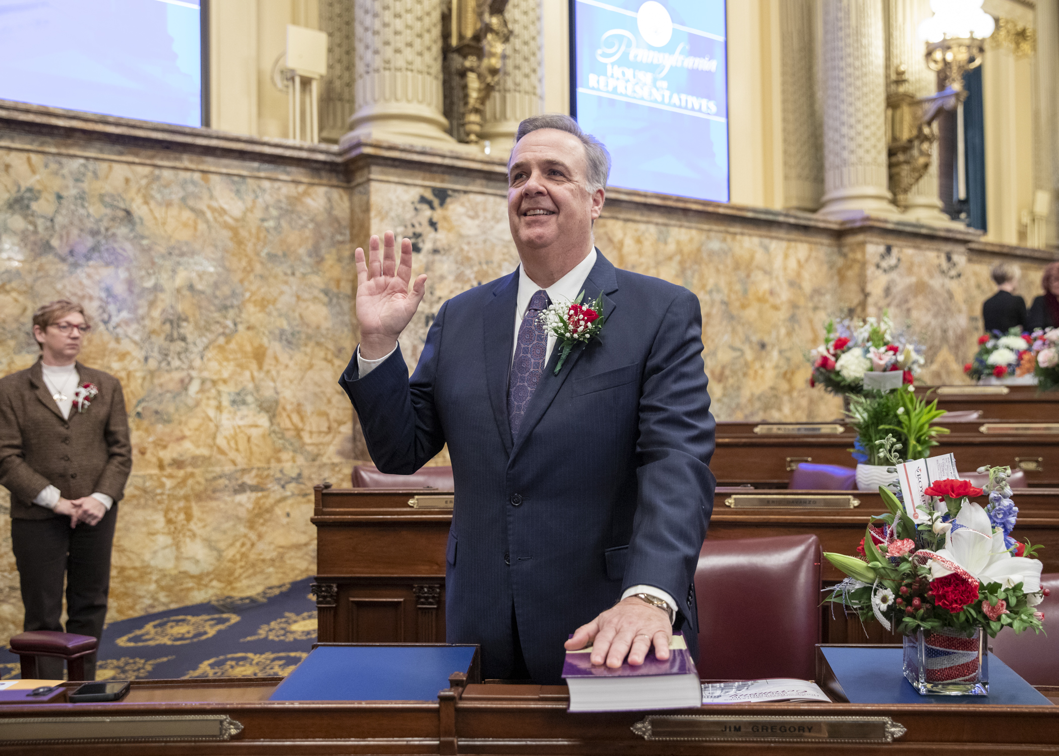 Gregory Takes Oath of Office for Third Term