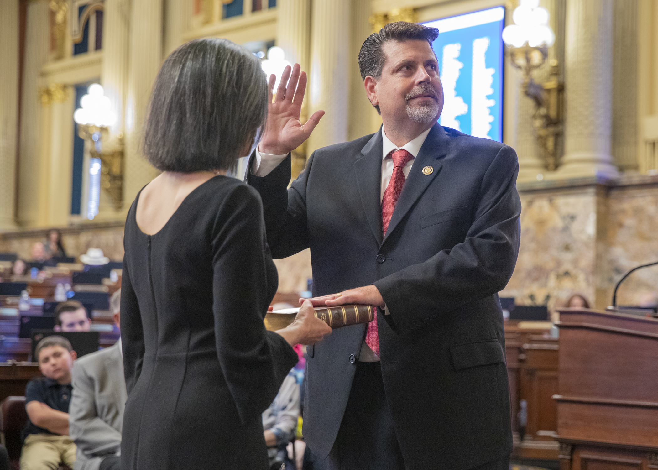 Olsommer Takes Oath of Office 