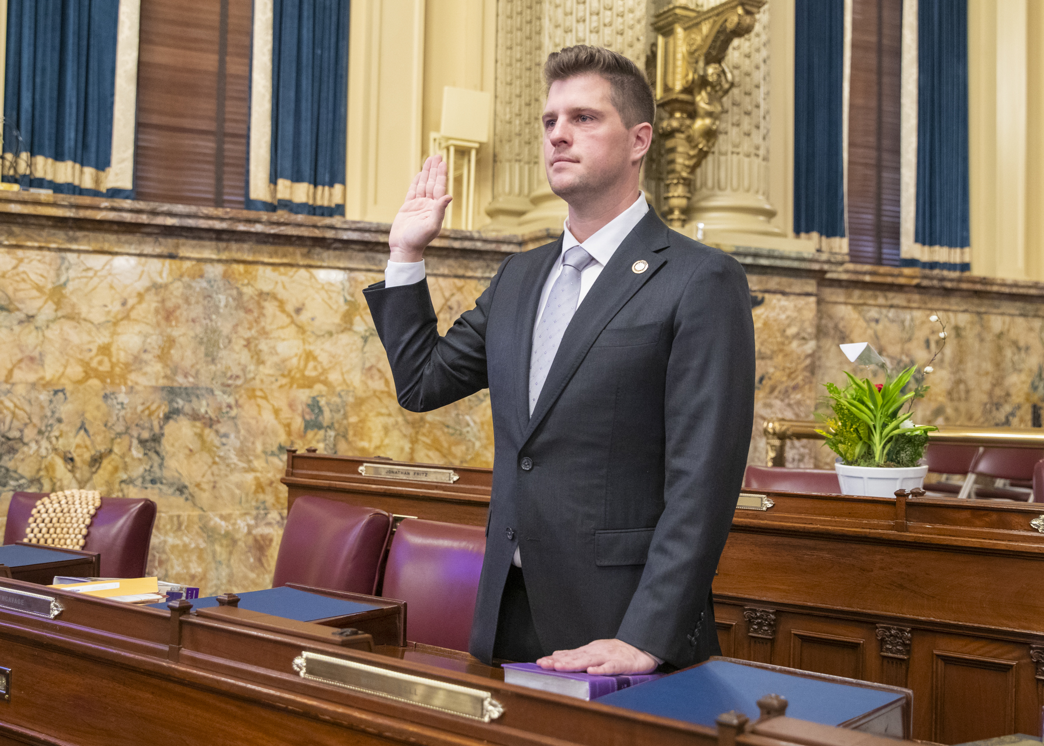 Cabell Takes Oath of Office to Begin First House Term 
